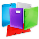 Ring binder 2 rings of 15mm Crystal Colours polypropylene - A4 size/ Pc.