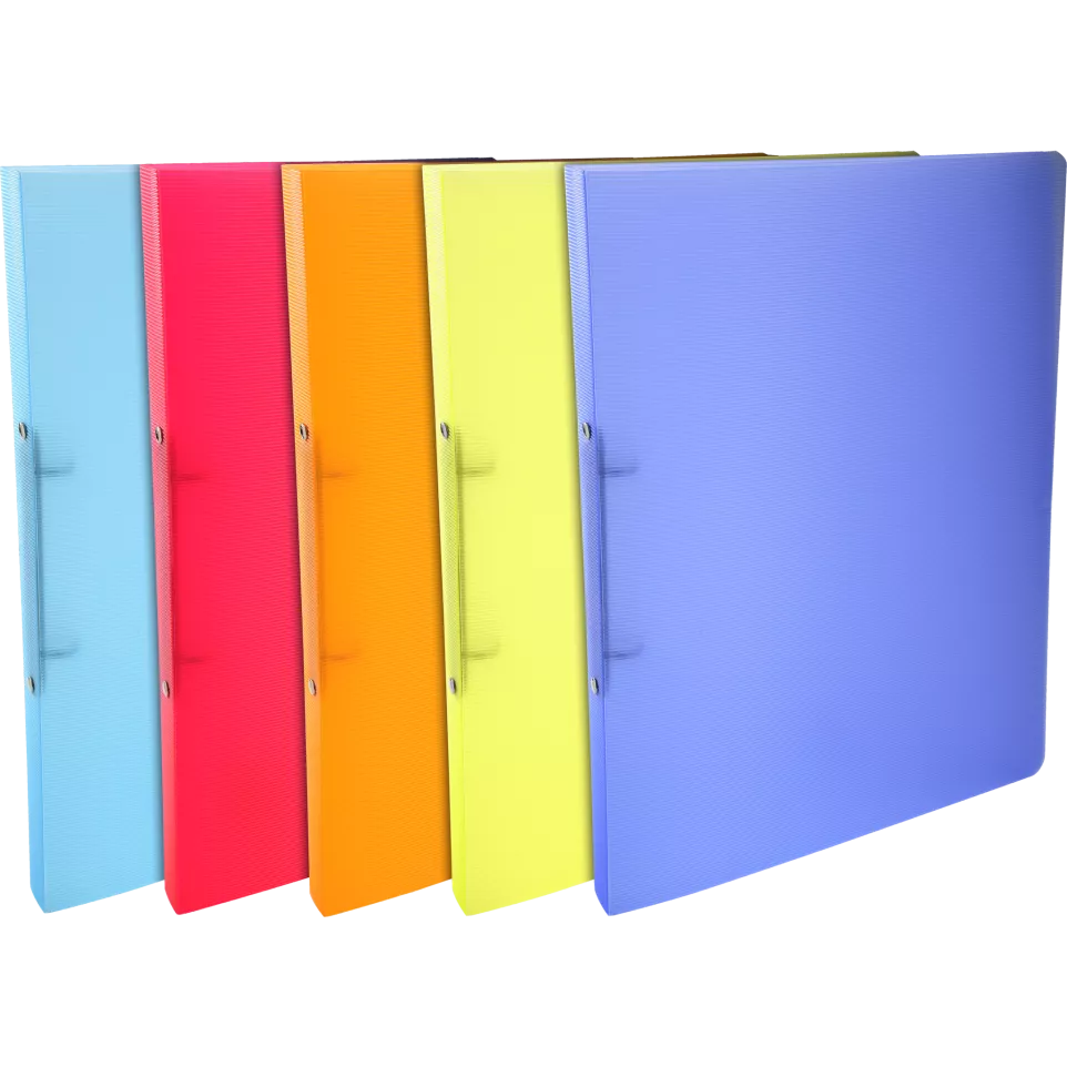Iderama plastic coated 4 ring binder,...