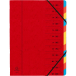 Sorteermap elastoslu-iting 12 vak rood/ St.