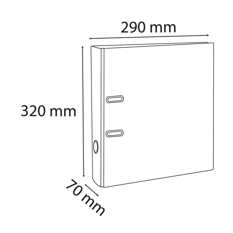 LAF Prem'Touch A4 PVC 70mm Spine/ Pc.