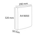 Iderama PP Ring Binder, A4, 4 D rings, 50mm spine/ Pc.
