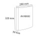 Iderama PP Ring Binder, A4, 4 D rings, 50mm spine/ Pc.