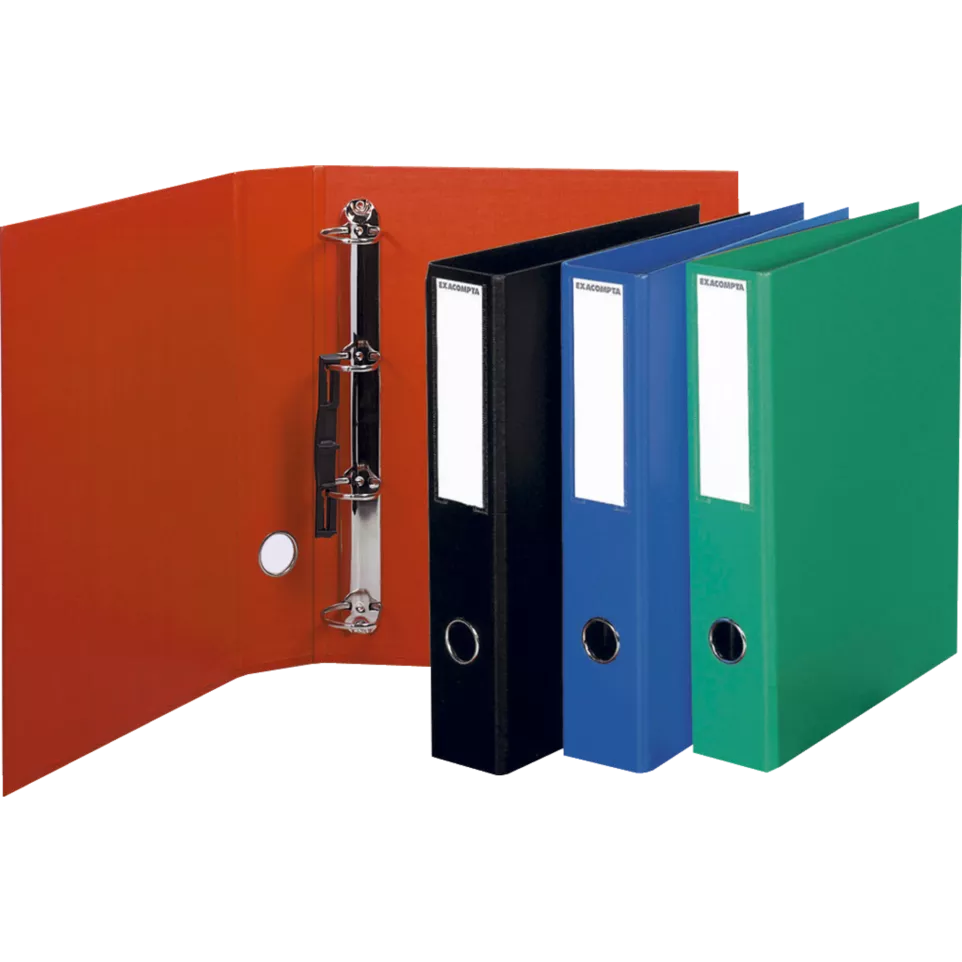 Classeur rembordé PVC 4 anneaux en D...
