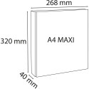 Ringmap PP Kreacover- A4+ 4R 30mm wit/ St.