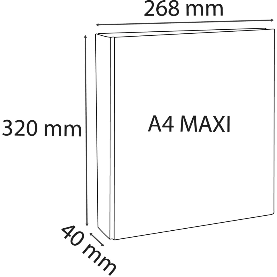 Classeur 4 anneaux 30mm polypropylène...