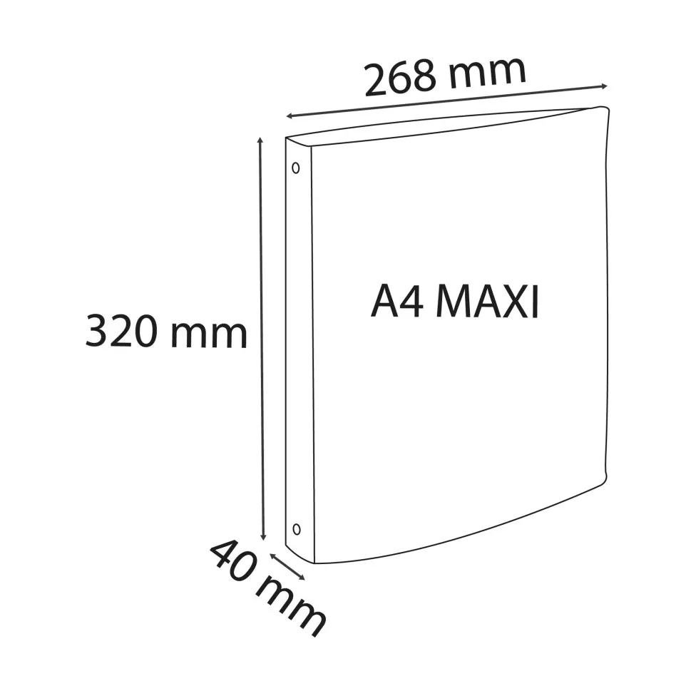Kreacover PP Opaque Ring Binder, A4+,...