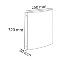 Classeur 4 anneaux 15mm polypropylène OPAK - A4/ Pce