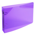 Classeur pour fiches bristol 125x200 2 anneaux 25mm polypropylène Crystal colours/ Pce