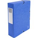 Klasseerdoos glansk.- rug 80mm  A4 blauw/ St.
