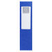 Klasseerdoos glansk.- rug 80mm  A4 blauw/ St.
