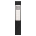 Klasseerdoos glansk.- rug 60mm  A4 zwart/ St.