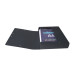 Klasseerdoos glansk.- rug 60mm  A4 zwart/ St.
