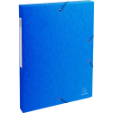 Klasseerdoos glansk.- rug 25mm  A4 blauw/ St.