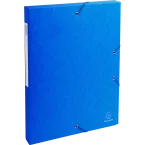 Klasseerdoos glansk.- rug 25mm  A4 blauw/ St.