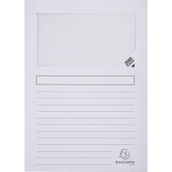 Pk 100 venstermappen FOREVER wit-/ St.