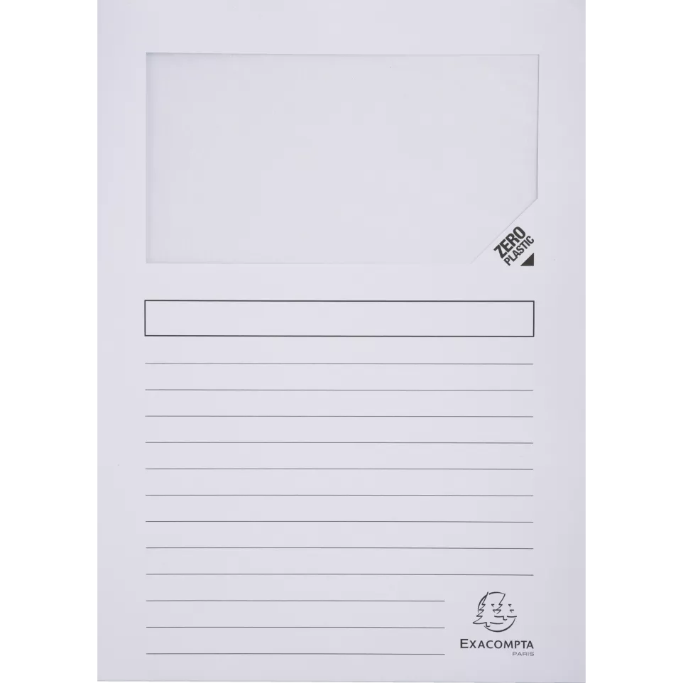 Pk 100 venstermappen FOREVER wit-/ St.