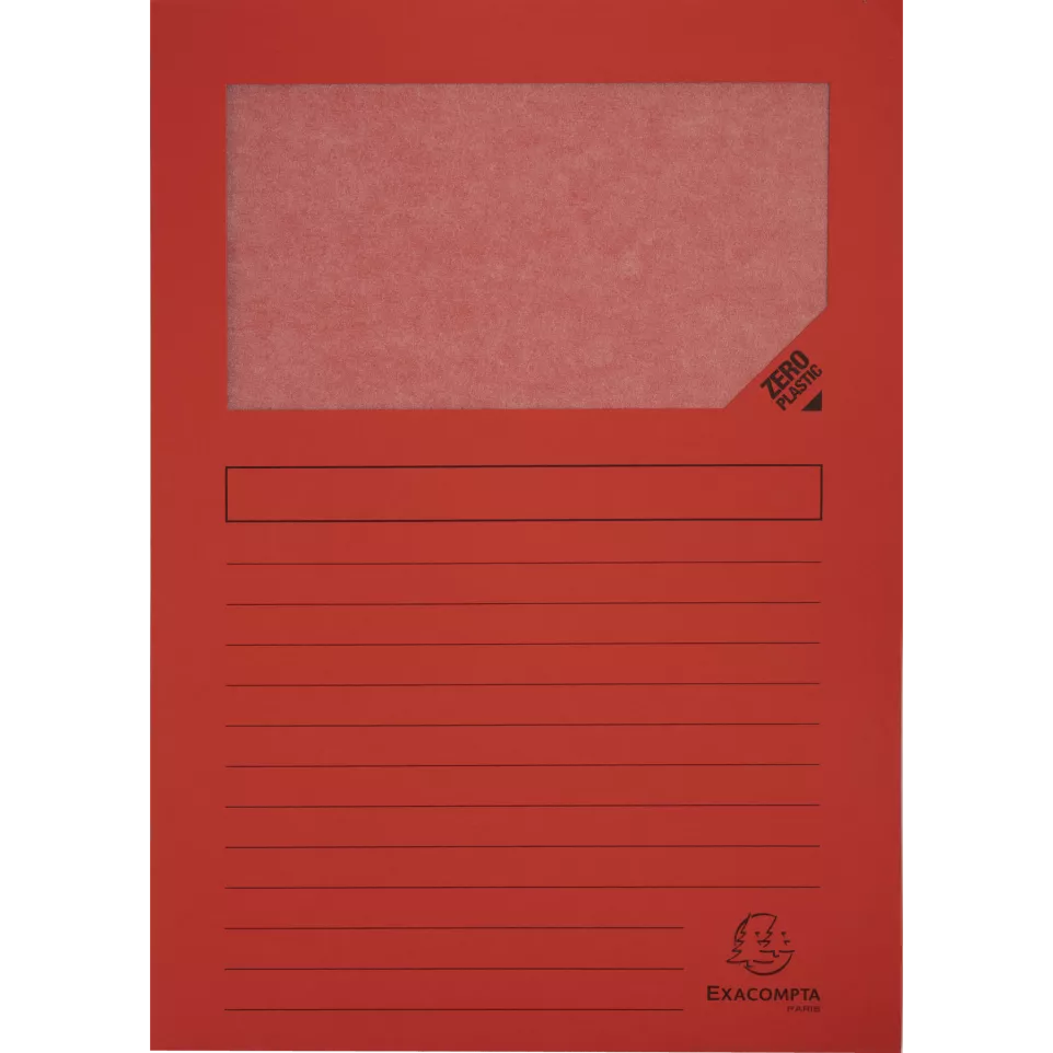 Pk 100 venstermappen FOREVER Rood-/ St.