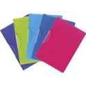 Clip Folder PP Col Cover Clear clip Ast/ Pc.
