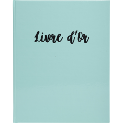 Gastenboek 100p goud- 27x22...