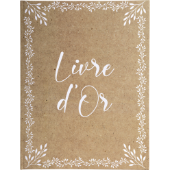Exacompta Kraft 'Livre D'or' Guest Book (French Cover)/ Pc.