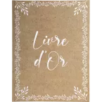 Livre d'or 100 pages tranche or - Format 27x22cm - KRAFT/ Pce