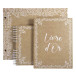 Livre d'or 100 pages tranche or - Format 27x22cm - KRAFT/ Pce