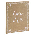 Livre d'or 100 pages tranche or - Format 27x22cm - KRAFT/ Pce