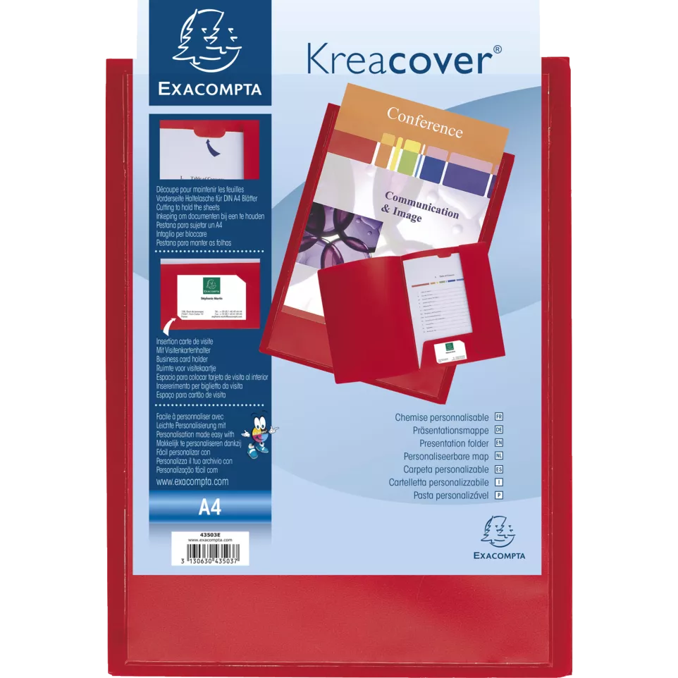 Presentation Folder KreaCover PP Red/...