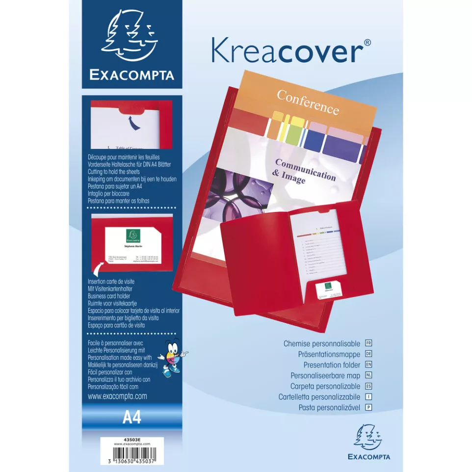 Presentation Folder KreaCover PP Red/...