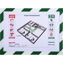 Magnetische Security- lijst A4 groen/wit/ St.