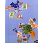 Album de timbres Globe-Trotter 16 pages noires - 22,5x30,5 cm/ Pce