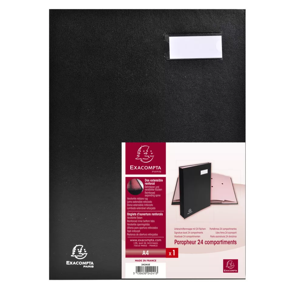 Handtekenmap DIRECTIE 24 Ind. zwart-/...