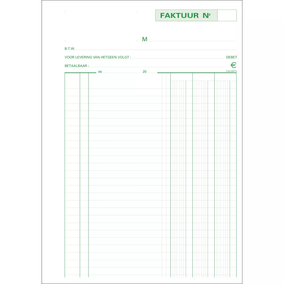 Maniofold Fakturen 2-9,7x21 50bl...