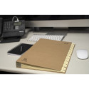 File Expanding Multipart Fle A4 Recyled A-Z Brown/ Pc.