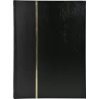 Postzegelalbum 32bl- 16 ,5x22,5cm zwart/ St.