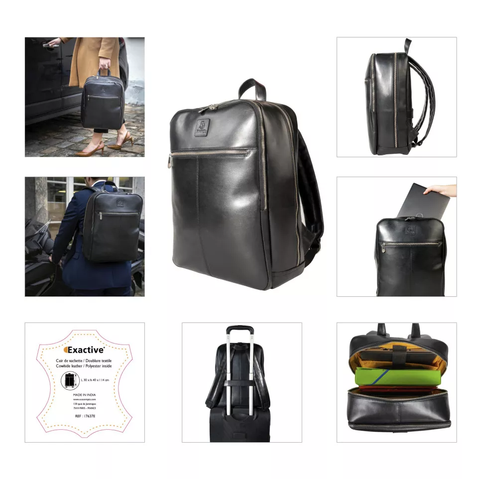 Exactive leather Backpack for Laptop...