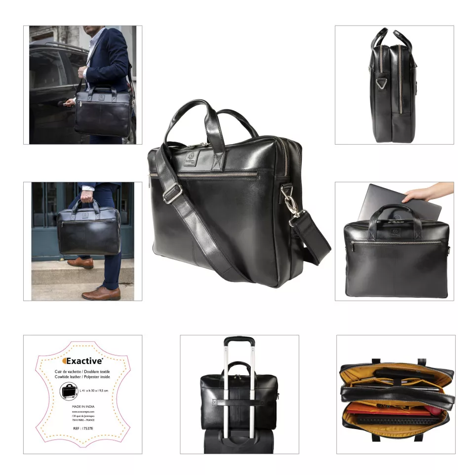 Sacoche double ordinateur Exactive...