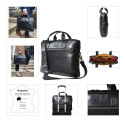 Sacoche ordinateur Exactive Cuir noir/ Pce
