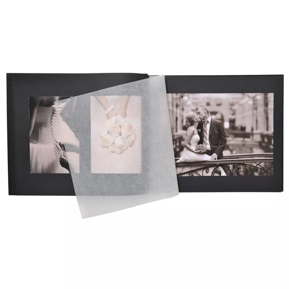Fotoalb CEREMONY 37x29cm 40bl zwart-/...