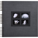 Fotoalb PASSION 32x32cm 60bl zwart-/ St.