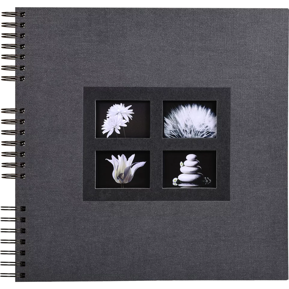 Fotoalb PASSION 32x32cm 60bl zwart-/ St.