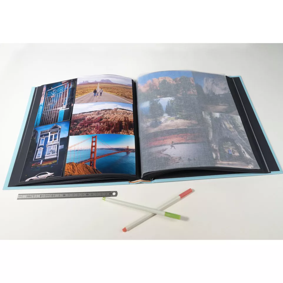 Album photos livre 60 pages noires -...