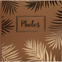 Fotoalbum 30p. zwart- 25x25cm PALMA goud/ St.