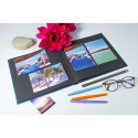 Book album 30p. black 25x25cm PALMA Blue/ Pc.