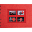 Fotoalb PASSION 32x22cm 50bl rood-/ St.