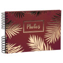 Wireb album 50p. black 32x22cm PALMA red/ Pc.
