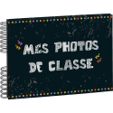 Album photos à spirales 50 pages noires pour photos de classe - 32x22 cm/ Pce