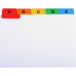 Record Cards A-Z 25 Reinforced Tabs A7/ Pc.