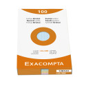 Exacompta Pack 100 Record Card 12.5x20cm Lined Ast/ Pc.