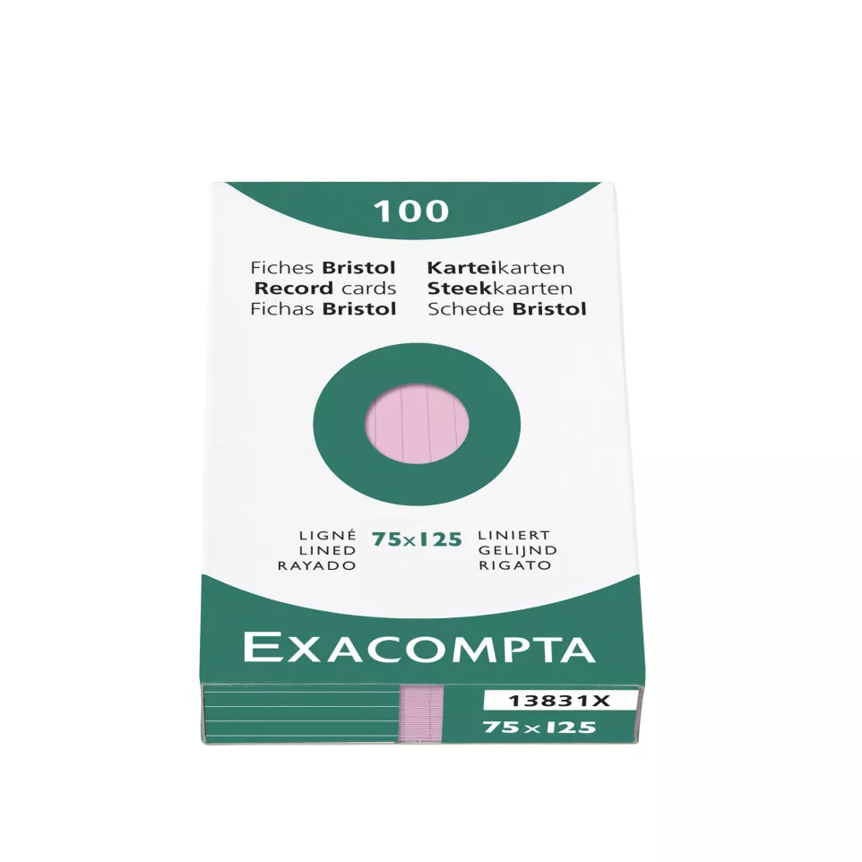 Exacompta Record Cards Pack 100 Blue...
